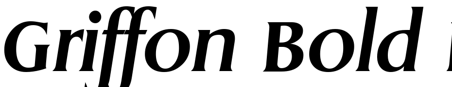 Griffon Bold Italic Fuente Descargar Gratis